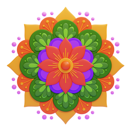 Mandala  3D Icon