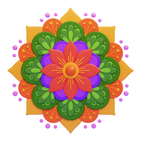 Mandala  3D Icon