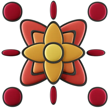 Mandala  3D Icon