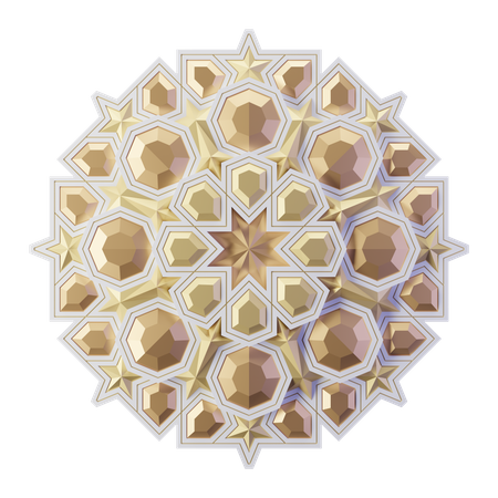 Mándala Islámica  3D Illustration