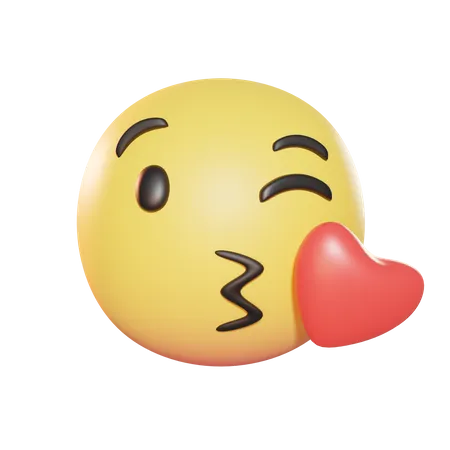 Mandando beijo  3D Icon