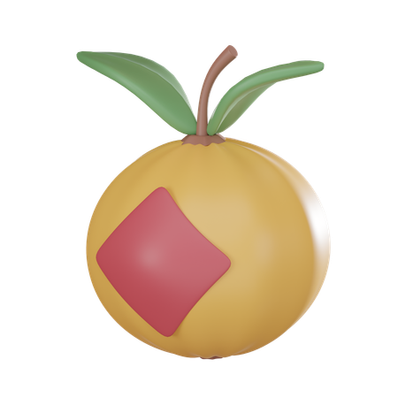 Mandarin  3D Icon