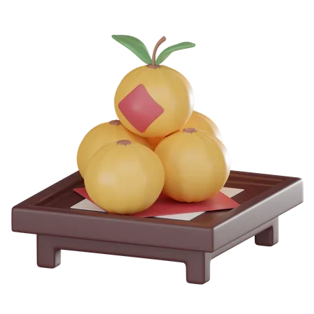 Mandarin  3D Icon