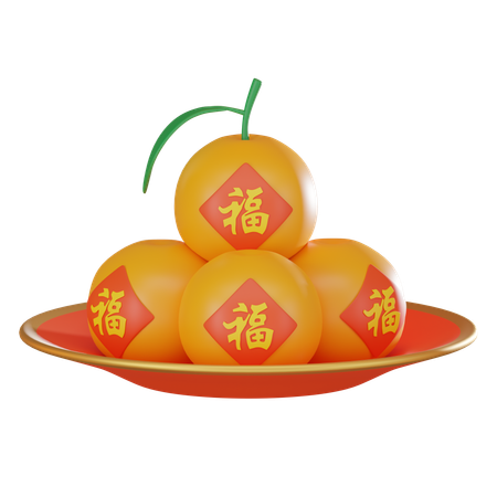 Mandarin  3D Icon