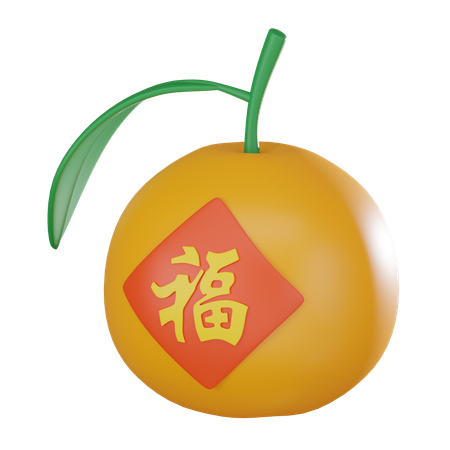 Mandarin  3D Icon