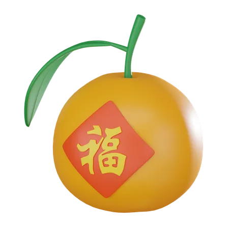 Mandarin  3D Icon