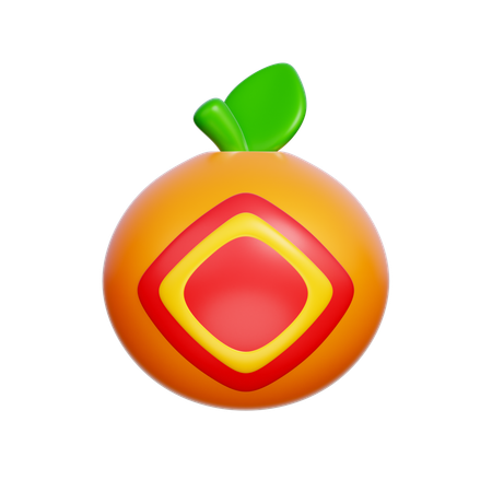 Mandarin Orange  3D Icon