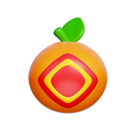 Mandarin Orange  3D Icon