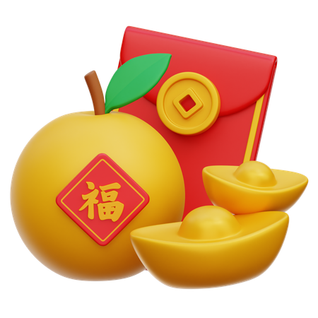 Mandarin Orange  3D Icon