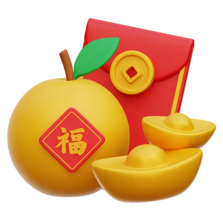 Mandarin Orange  3D Icon