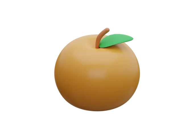 Mandarin Orange  3D Icon