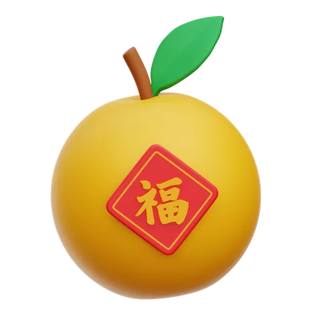 Mandarin Orange  3D Icon