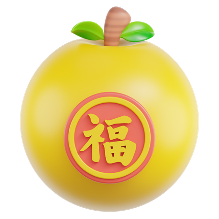 Mandarin Orange  3D Icon