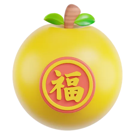 Mandarin Orange  3D Icon