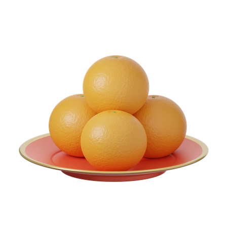 Mandarin Orange  3D Icon