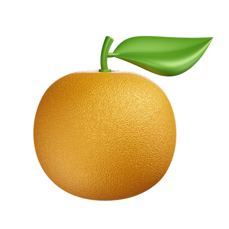 Mandarin Orange 3D Icon