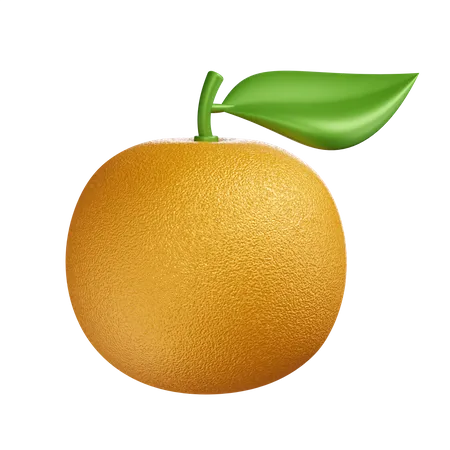Mandarin Orange 3D Icon