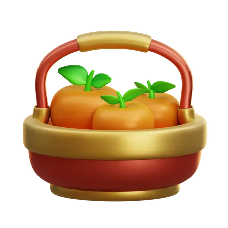 Mandarin Oranges  3D Icon