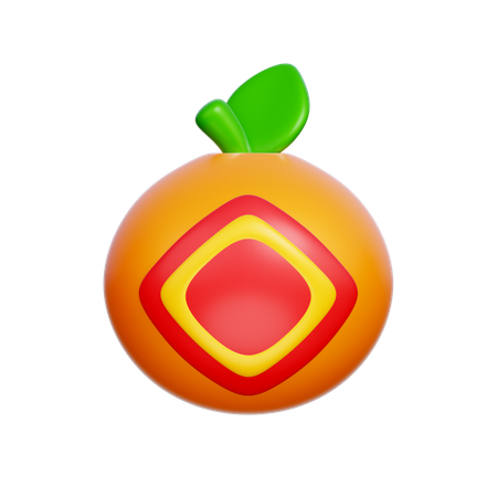 Mandarina  3D Icon