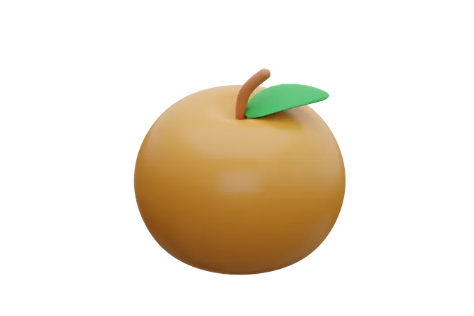 Mandarina  3D Icon