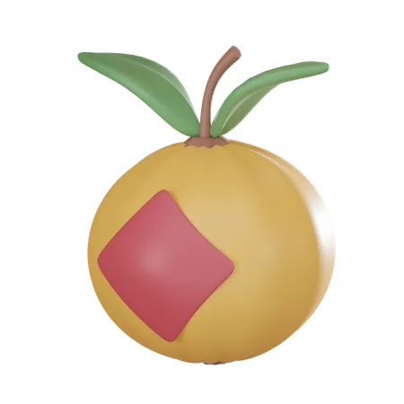 Mandarin  3D Icon