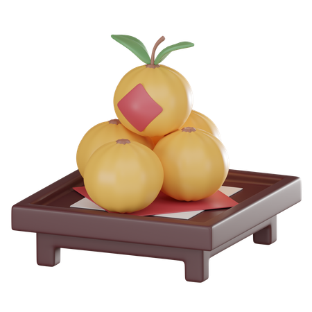 Mandarin  3D Icon