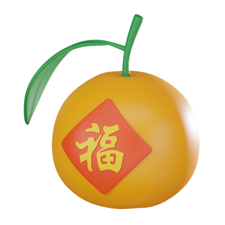 Mandarin  3D Icon