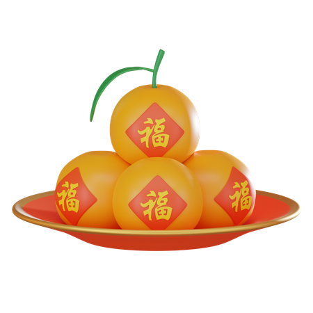 Mandarin  3D Icon