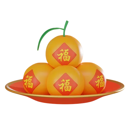 Mandarin  3D Icon