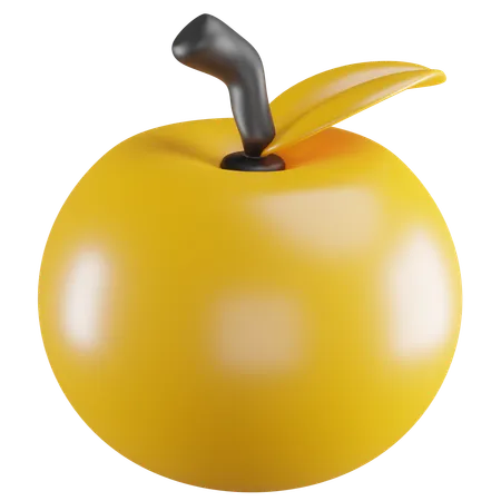 Mandarine  3D Icon