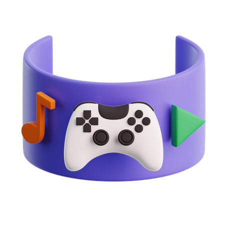 Manette de jeu virtuelle  3D Icon