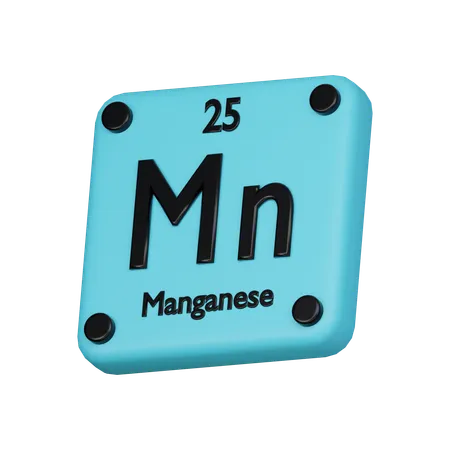 Manganese Element 3 D Icon 3D Icon