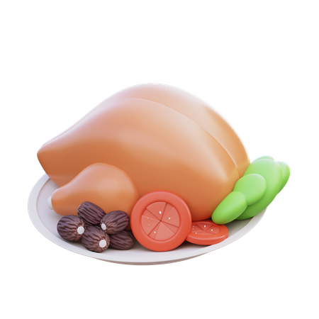 Manger des aliments  3D Icon