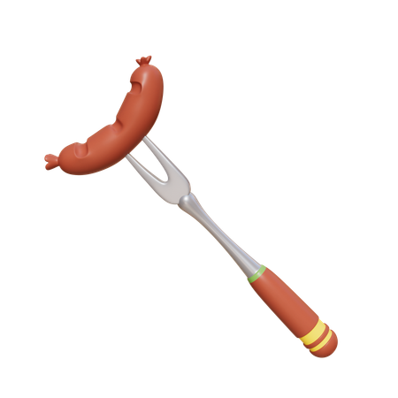 Manger des saucisses  3D Icon