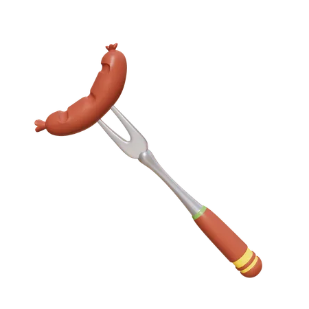 Manger des saucisses  3D Icon