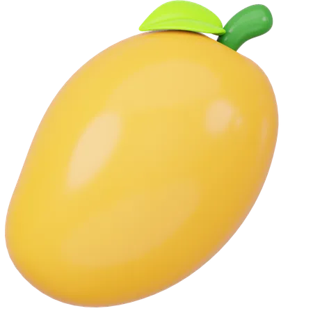 3 D Rendered Mango Icon Illustration 3D Icon