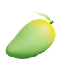 3d green mango emoji