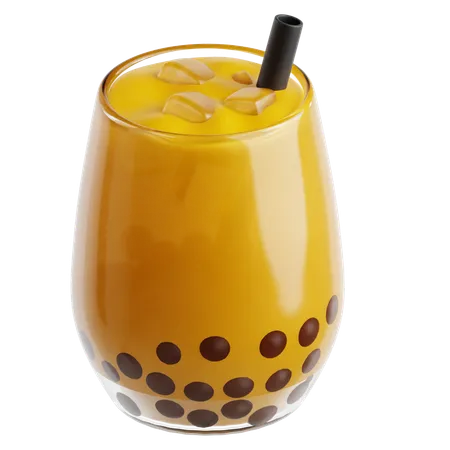 Mango Bubble Tea  3D Icon