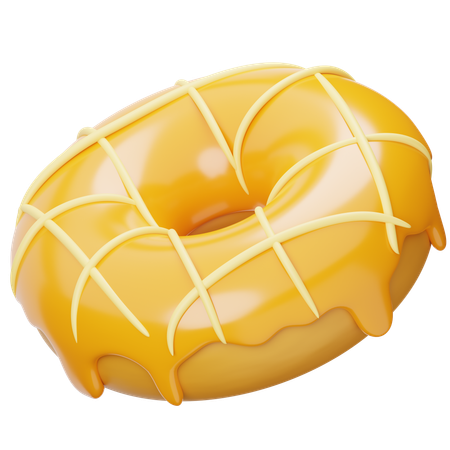 Mango Donuts  3D Icon