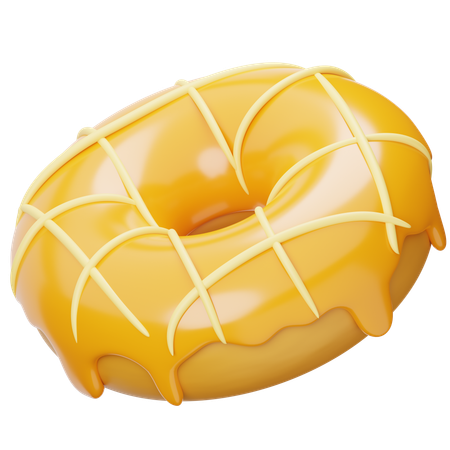 Mango Donuts  3D Icon