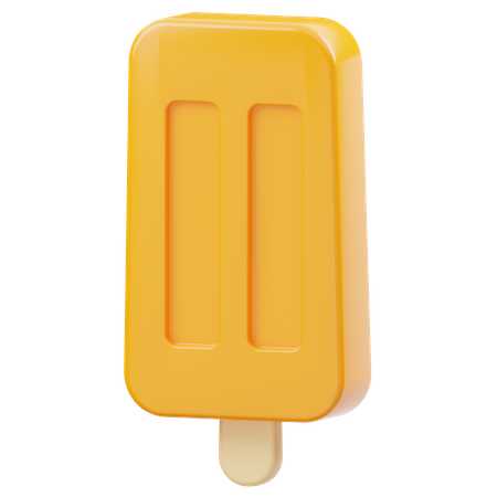 Mango Ice Cream Stick  3D Icon