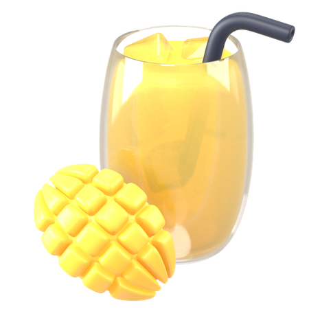 Mango Juice 3D Icon