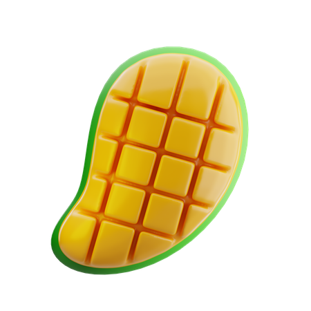 Mango rebanado  3D Icon