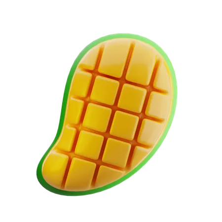 Mango rebanado  3D Icon