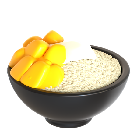 Mango sticky rice  3D Icon