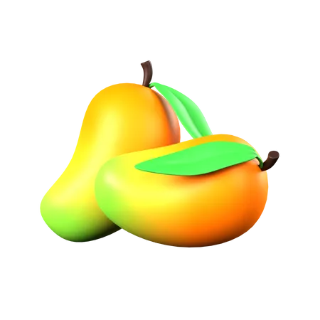 Mangoes 3D Icon