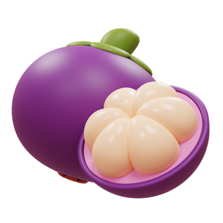 Mangostán  3D Icon