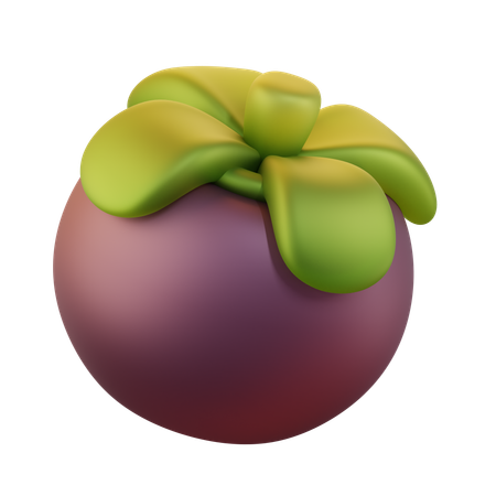 Mangostán  3D Icon