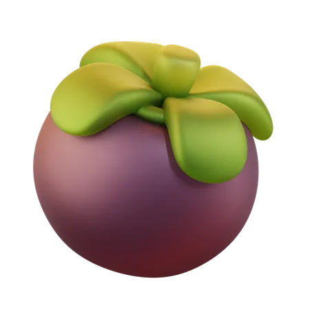 Mangostán  3D Icon