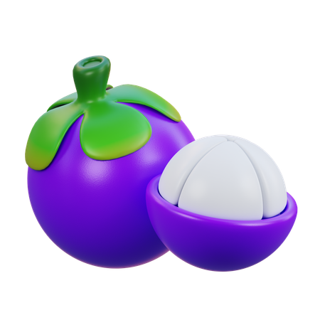 Mangostan  3D Icon